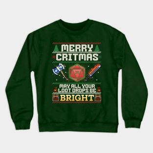 Merry Critmas Warrior Crewneck Sweatshirt